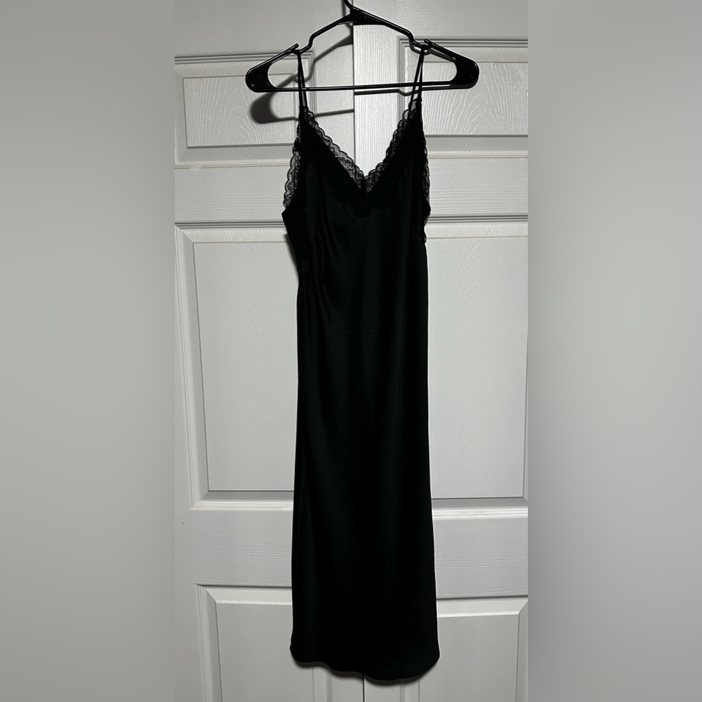 Long black Slip